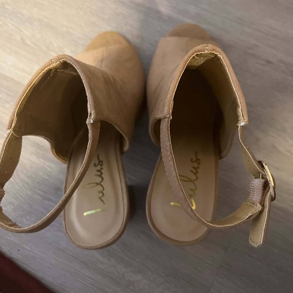 lulus open toe booties NWOT - Picture 3 of 7